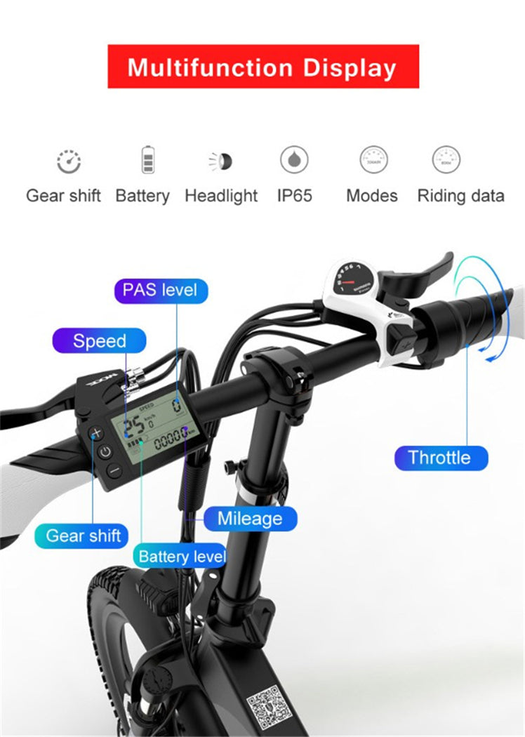 LANKELEISI G660 500W Motor 12.8AH high-capacity lithium battery Electric Bike