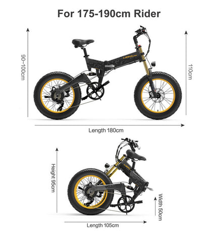 EXCIDER X3000PLUS 1000W motor 17.5AH high-capacity lithium battery Electric Bike