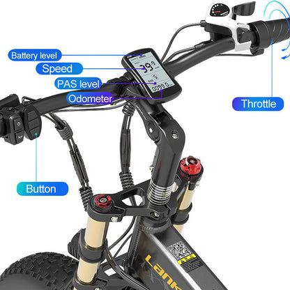 EXCIDER X3000PLUS 1000W motor 17.5AH high-capacity lithium battery Electric Bike
