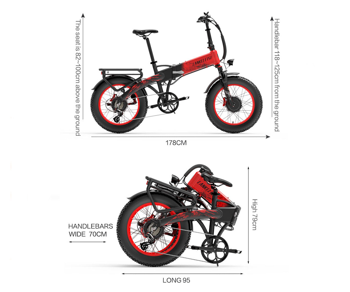 LANKELEISI X2000 MAX 2000W Dual Motor Electric Bike(New Arrivals)